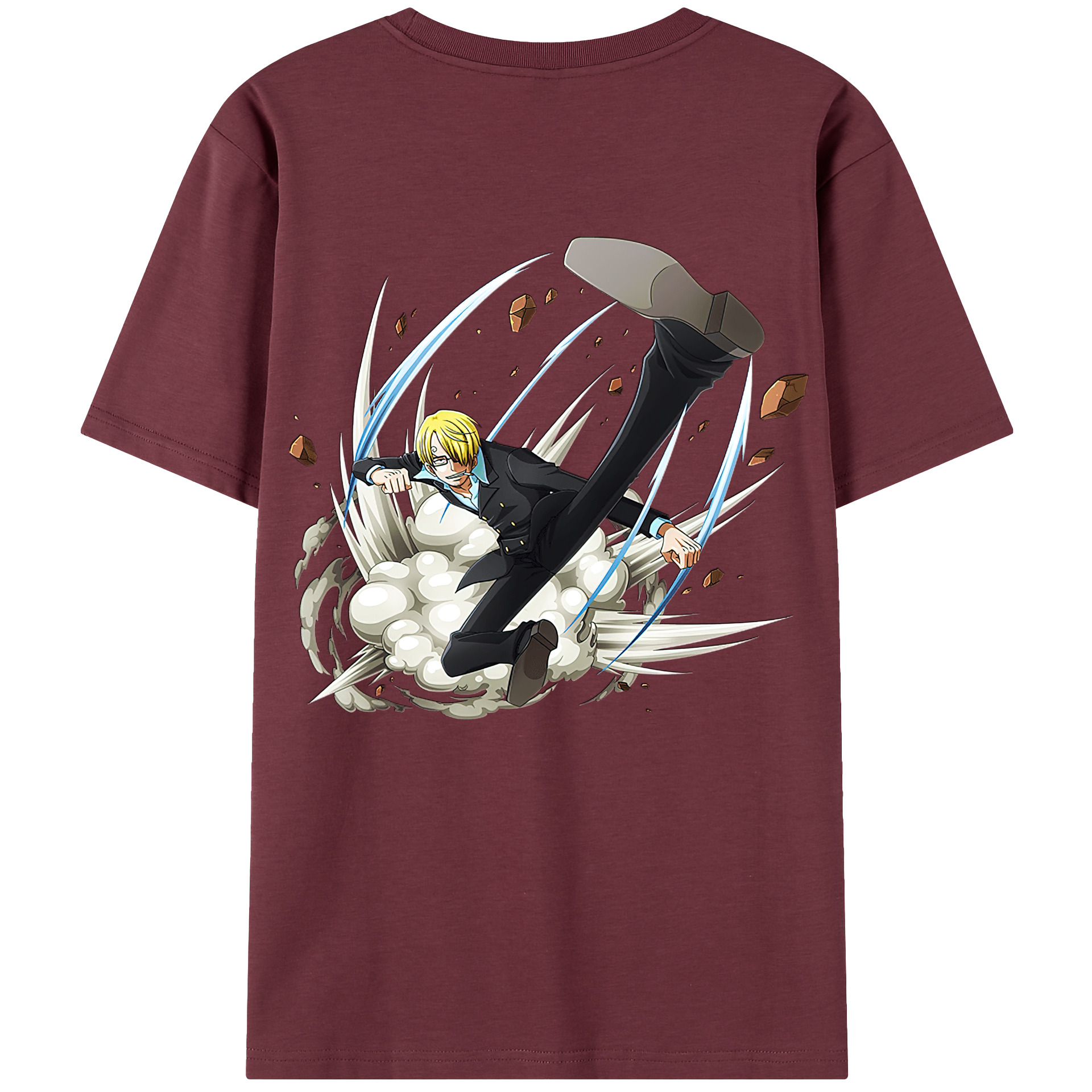 ワンピース サンジ ONE PIECE Sanji 綿100％半袖Tシャツ（背面プリント）